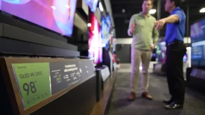 Super giant TVs are flying off store shelves