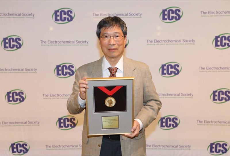 Received the Edward Goodrich Acheson Award. Received a gold medal and plaque at the ECS Atlanta meeting. October 2022